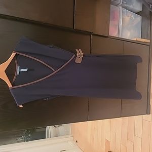 Ralph Lauren Black Dress w Brown Trim & Buckle